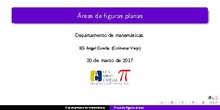 Presentación sobre áreas de figuras planas
