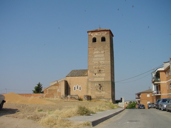 Vista de iglesia en Valdeolmos