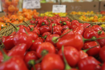 Pimientos del Mercado Municipal de Sao Paulo, Brasil