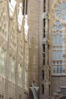 Interior de una torre de la Sagrada Familia, Barcelona