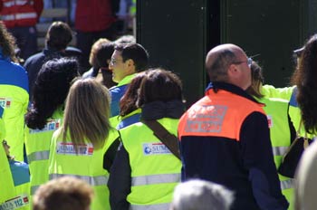 Homenaje a los servicios de emergencia en la Puerta del Sol, Mad