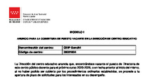 Anuncio para la cobertura puesto vacante en la Dirección