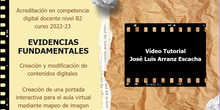 Vídeo 4 evidencias fundamentales. Creación contenido digital. Creación de una portada interactiva