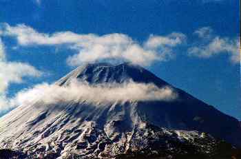 Cráter del volcan Ruapehu, Nueva Zelanda.