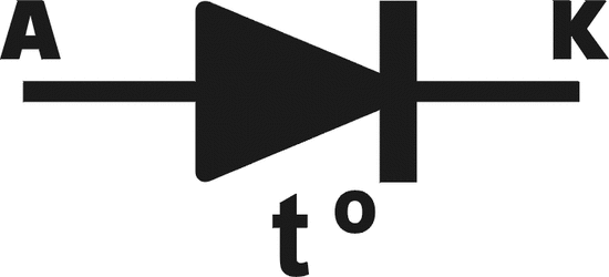 Diodo sensible a la temperatura