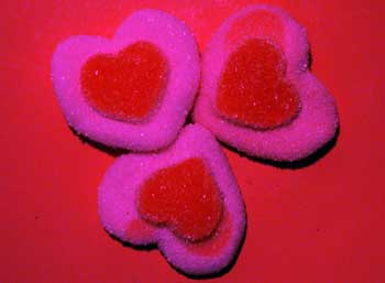 Gominolas con forma de corazón