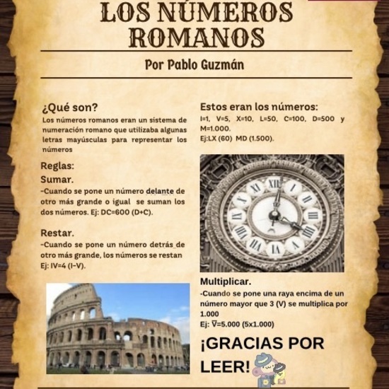 LOS NÚMEROS ROMANOS