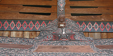 Detalle de una casa, Batak, Sumatra, Indonesia