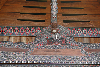 Detalle de una casa, Batak, Sumatra, Indonesia