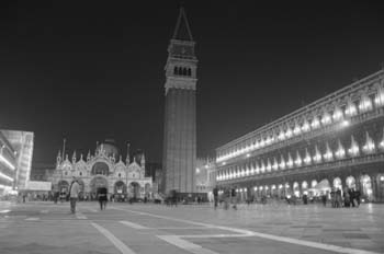 Plaza de San Marco, Venecia (blanco y negro)