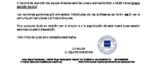 CIRCULAR DE INICIO DE CURSO 2026-2027