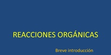 REACCIONES ORGÁNICAS