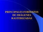 Formatos de imágenes rasterizadas (PPT)