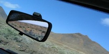 Paisaje visto desde el coche, Canarias