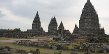 Complejo Templos Wisnu, Rama y Shiva, Prambanan, Jogyakarta, Ind