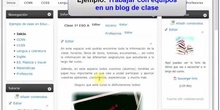 Ejemplo práctico: trabajar con equipos en nuestro espacio web de la clase