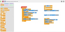 Programa un servo con Crumble y luz de aviso.