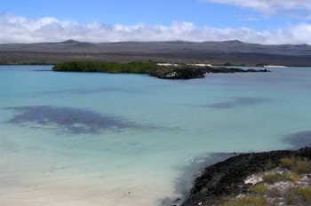 Puerto Grande en la Isla San Cristóbal, Ecuador