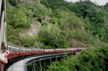 Tren a Kuranda, Queensland, Australia