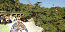 Banco serpenteante, Parque Güell, Barcelona