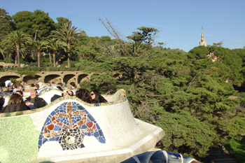 Banco serpenteante, Parque Güell, Barcelona