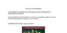 Inteligencia Lógico- matemática y cenestésica corporal AACC