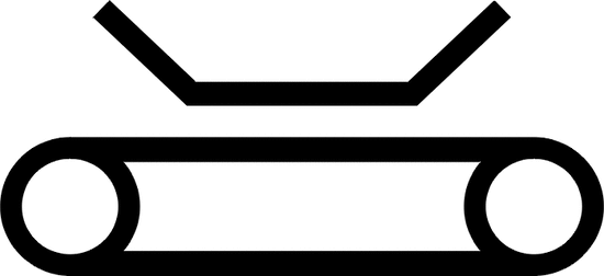 Transportador de cinta moldeada