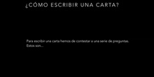 6º lengua como escribir una carta