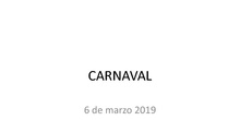 CARNAVAL 2019