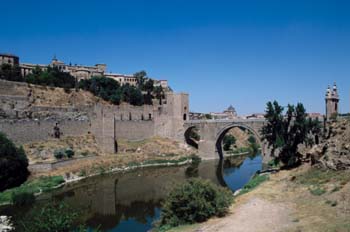 Vista del Puente de Alcántara, Toledo