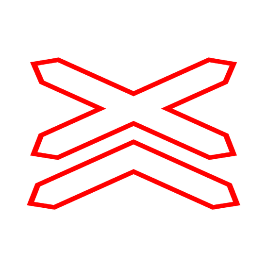 Peligro: Situación de un paso a nivel sin barreras de más de una