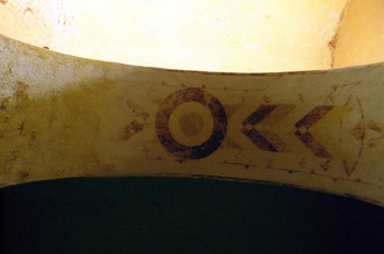 Pintura del intradós de la iglesia de San Salvador de Valdediós,