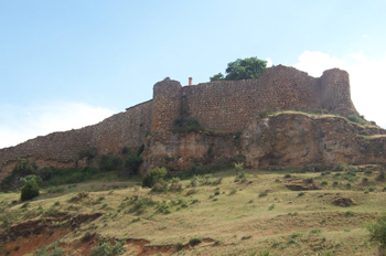 Lienzo de muralla, Castillo de Calatañazor, Calatañazor, Soria,
