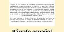 Párrafo español