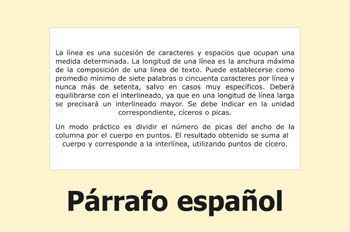 Párrafo español