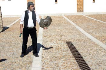 Representación teatral en el Museo del Carro, Tomelloso, Ciudad