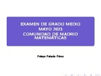Examen Grado Medio - 2023 - Matemáticas - CAM