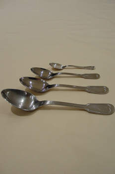 Cucharas. Distintos tipos