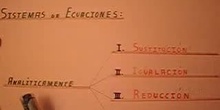 Sistemas de Ecuaciones: Sustitución