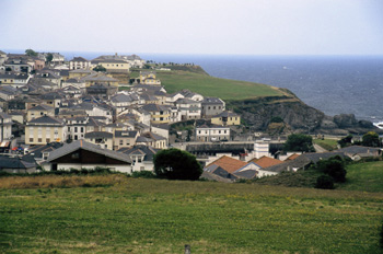 Vista general de Puerto de Vega, Principado de Asturias