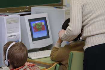 Realizando actividad con el ordenador