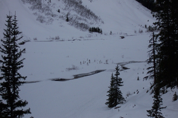 Lago Louise helado, Parque Nacional Banff