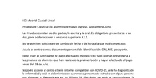 Prueba de clasificación septiembre 2020