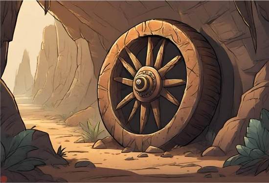 Cueva y rueda