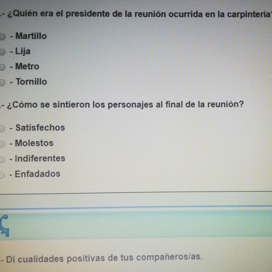 PREGUNTAS COMPRENSIÓN LECTORA 3 11 DE MAYO