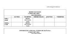 Horario Informática 2017/18