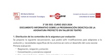 Guía didáctica Taller de teatro 3º ESO IES María Moliner curso 2023-2024
