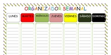 organizador semanal