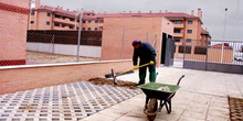 Albañil trabajando