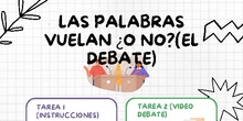 Instrucciones inclusión alumnado Situación de Aprendizaje Las palabras vuelan